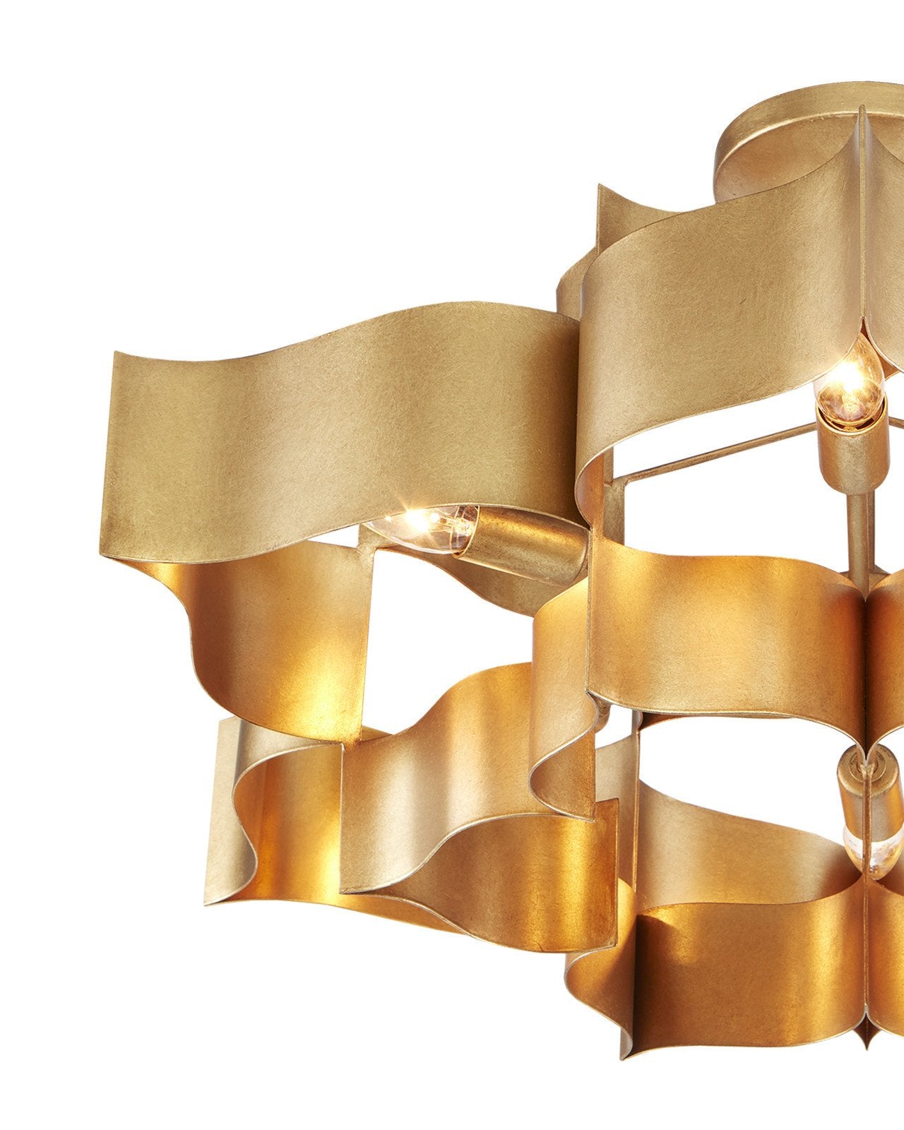 Grand Lotus Large Gold Chandelier